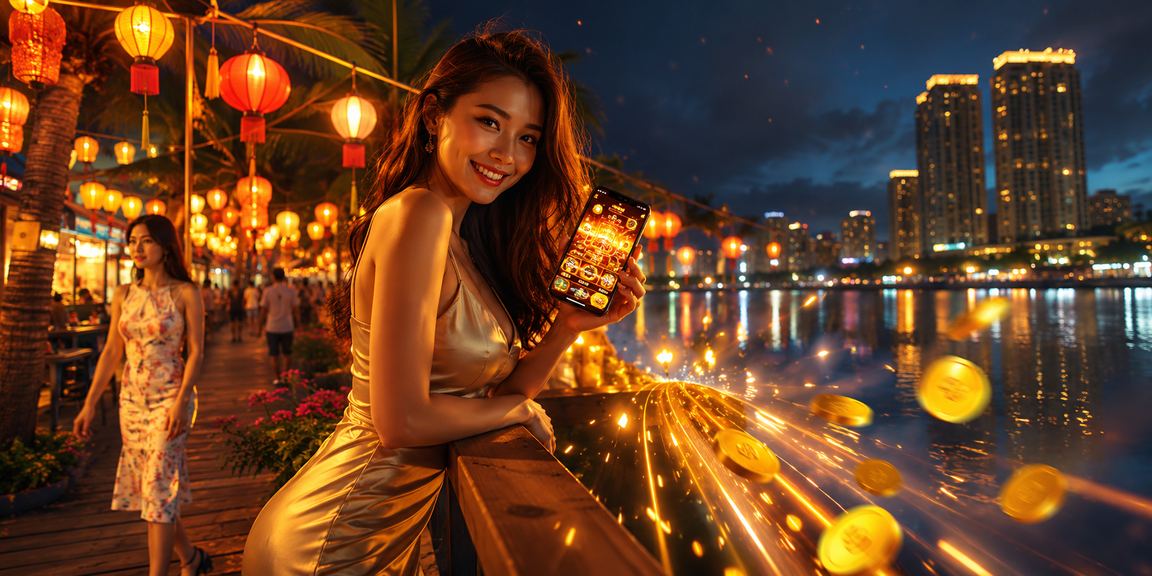 Người dùng truy cập net4 trên di động tại chợ đêm Phú Quốc